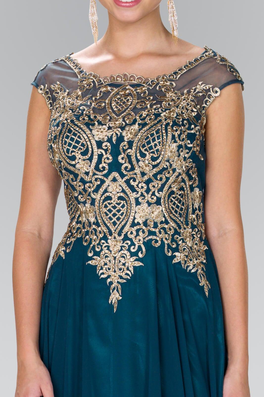 Long Formal Plus Size Evening Dress - The Dress Outlet Elizabeth K
