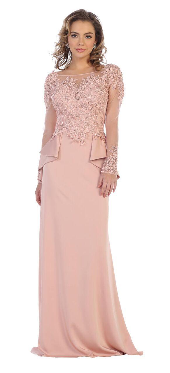 Long Formal Plus Size Evening Dress Mother of the Bride - The Dress Outlet May Queen
