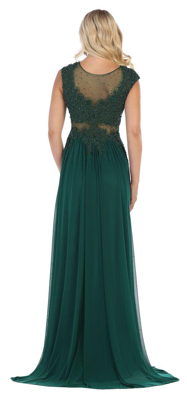 Long Formal Plus Size Party Dress - The Dress Outlet May Queen