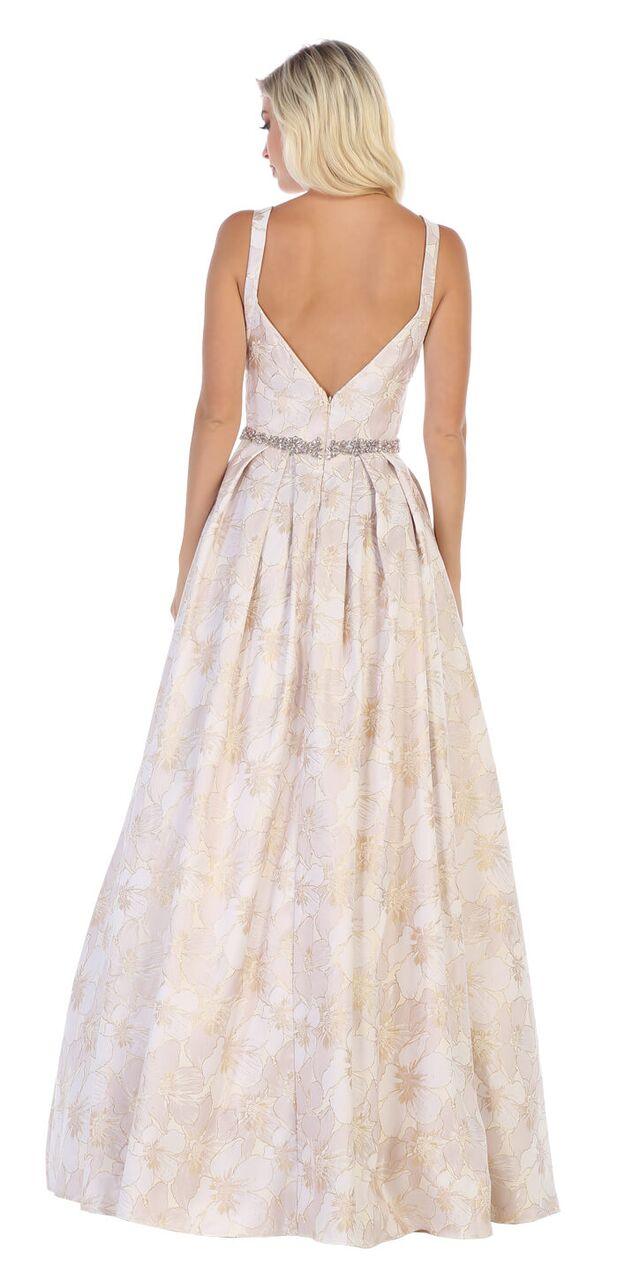 Long Formal Prom Dress Ball Gown with Pockets - The Dress Outlet May Queen