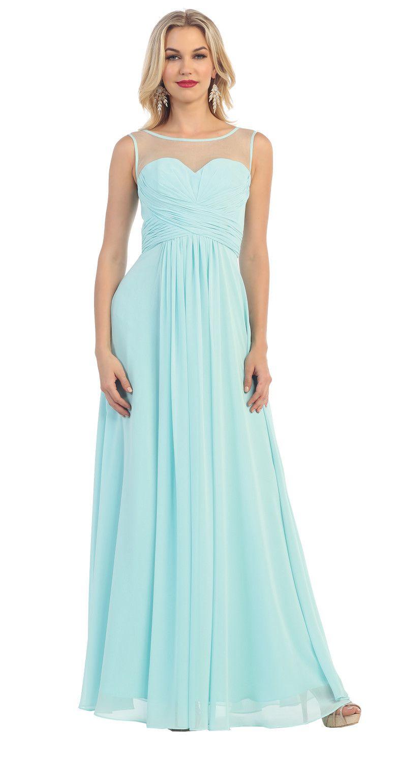 Long Formal Prom Dress Bridesmaids - The Dress Outlet May Queen