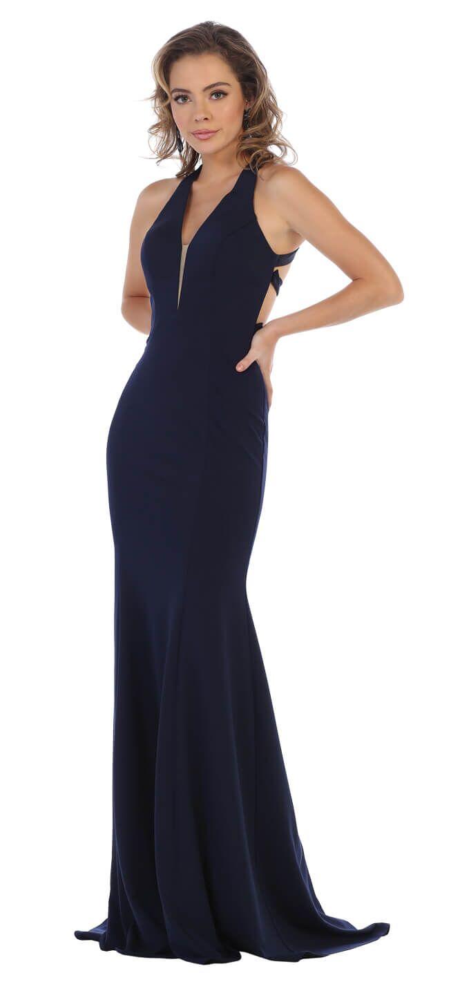 Long Formal Prom Dress Evening Gown - The Dress Outlet May Queen