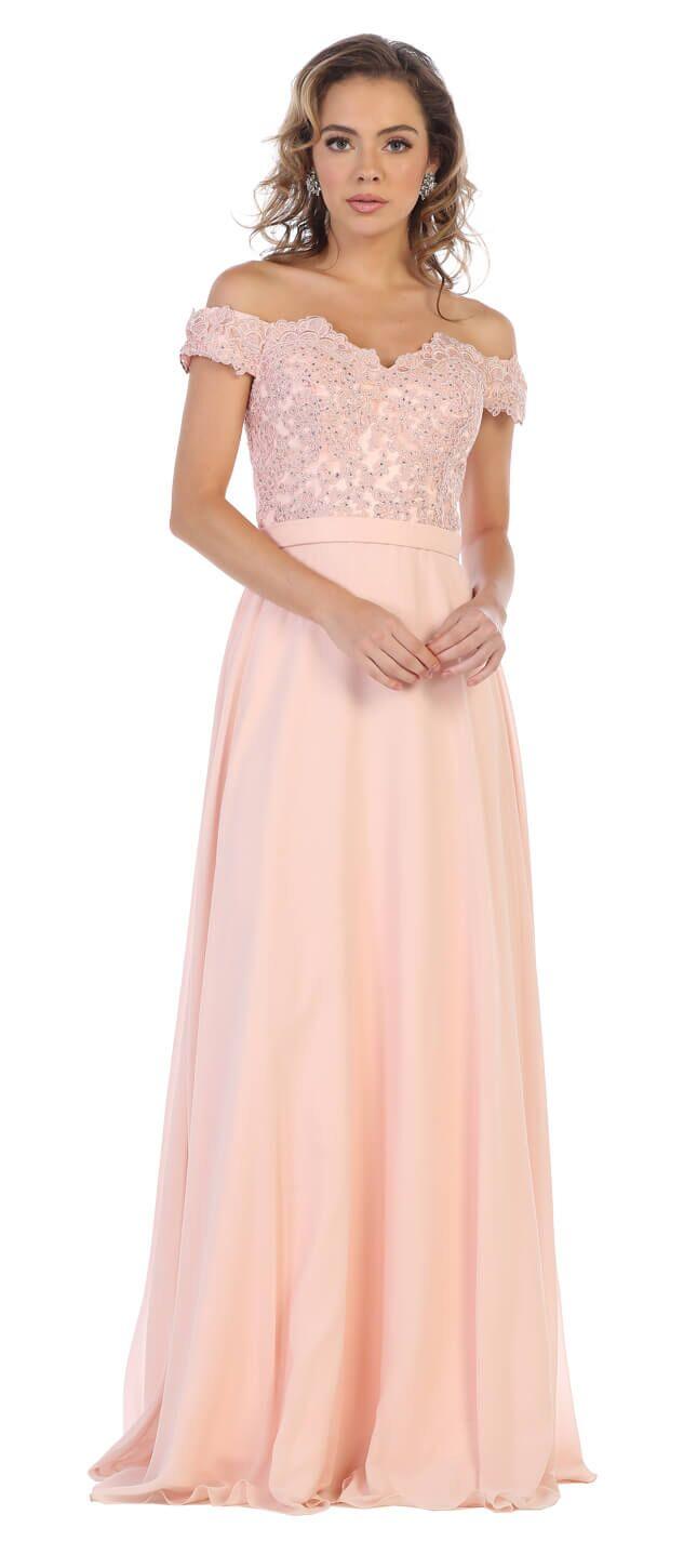 Long Formal Prom Dress Evening Gown - The Dress Outlet May Queen