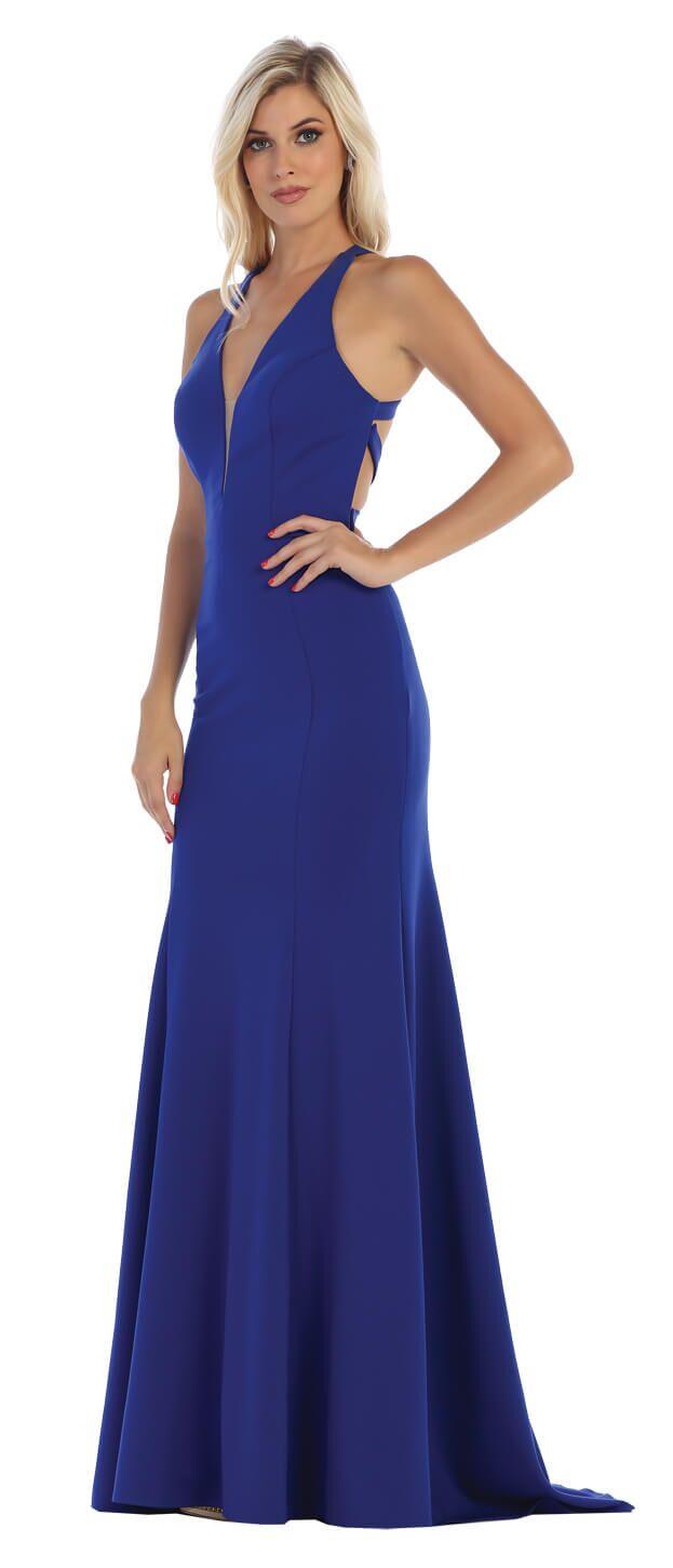 Long Formal Prom Dress Evening Gown - The Dress Outlet May Queen