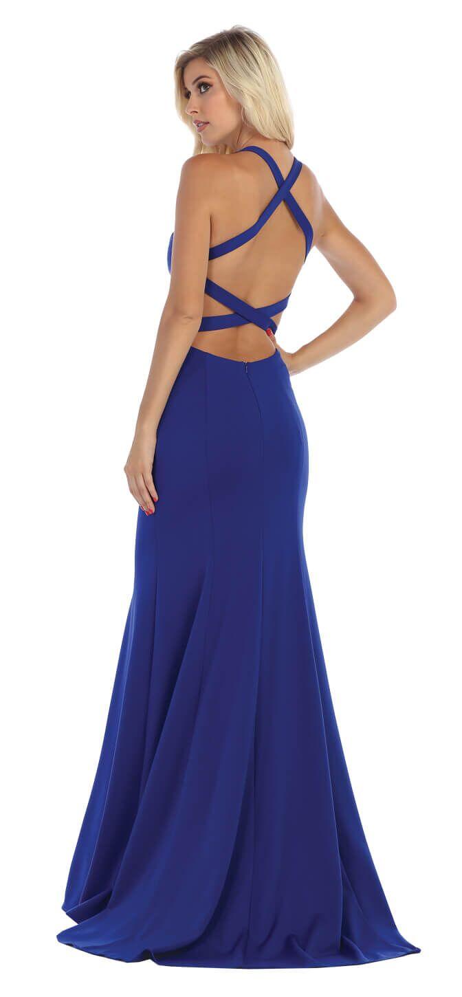 Long Formal Prom Dress Evening Gown - The Dress Outlet May Queen