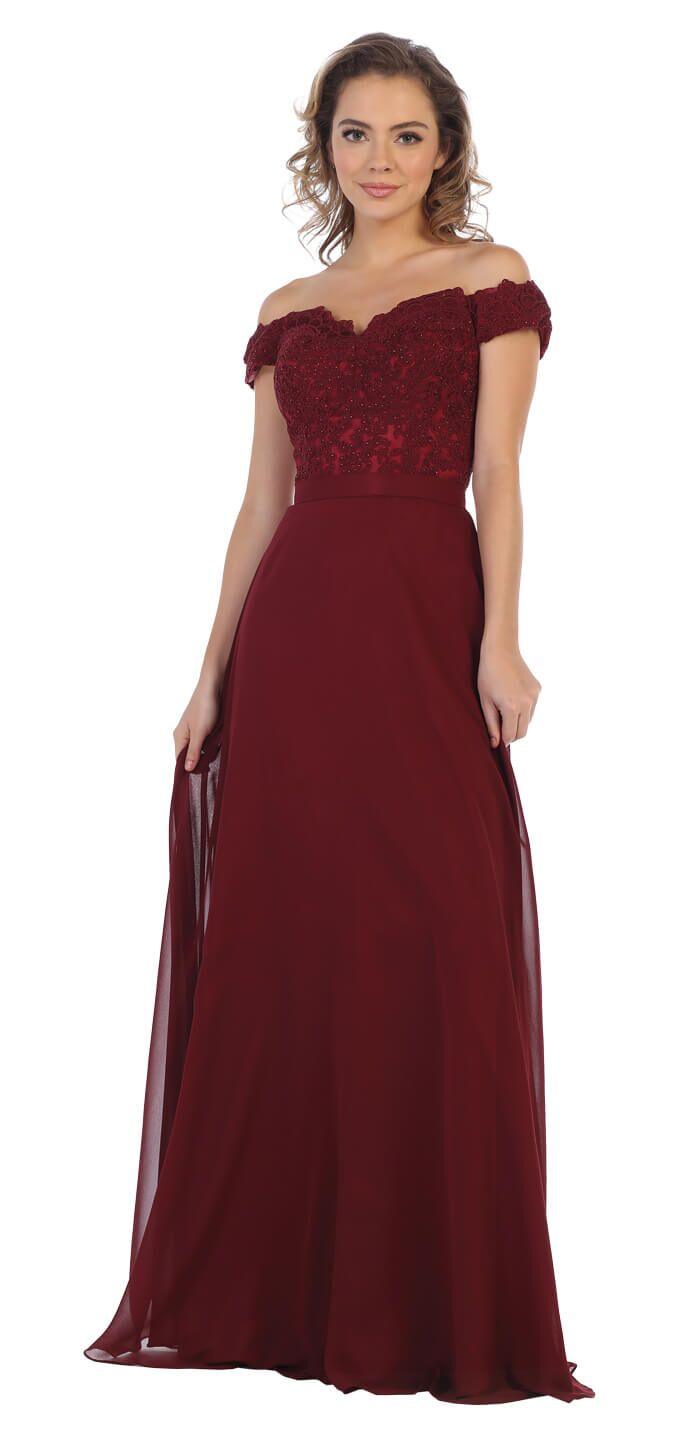 Long Formal Prom Dress Evening Gown - The Dress Outlet May Queen