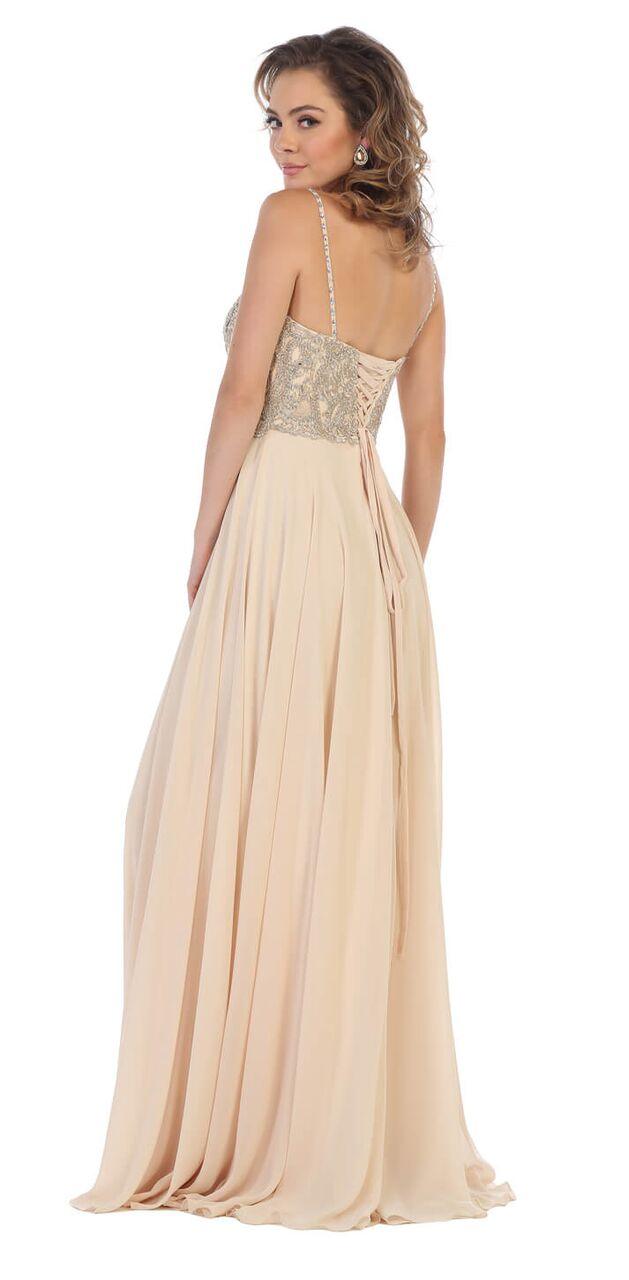 Long Formal Prom Dress Evening Gown - The Dress Outlet May Queen