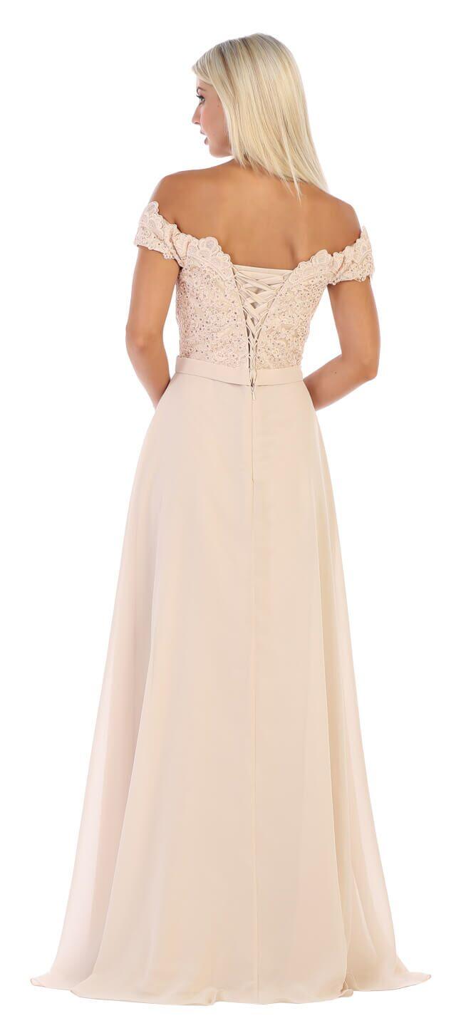 Long Formal Prom Dress Evening Gown - The Dress Outlet May Queen