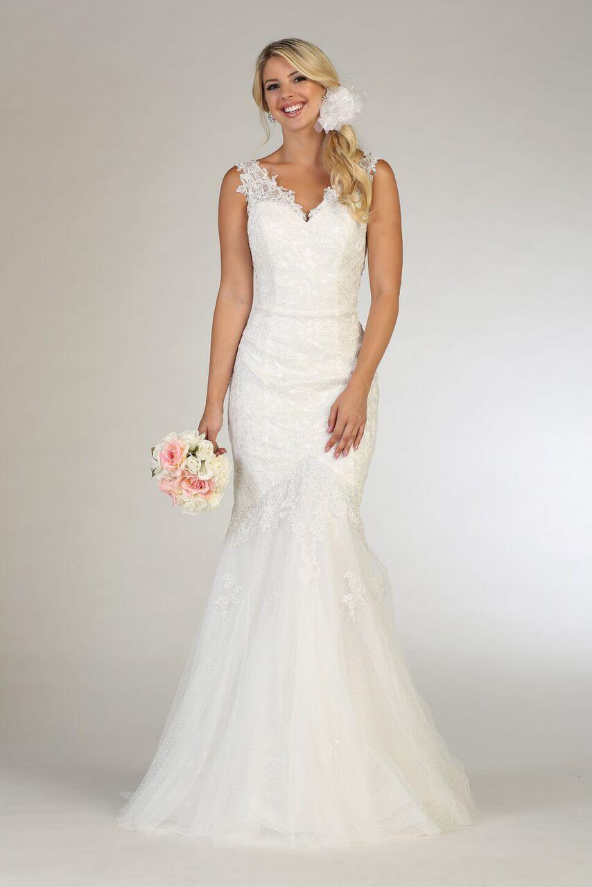 Long Formal Prom Dress Plus Size Evening Gown - The Dress Outlet May Queen