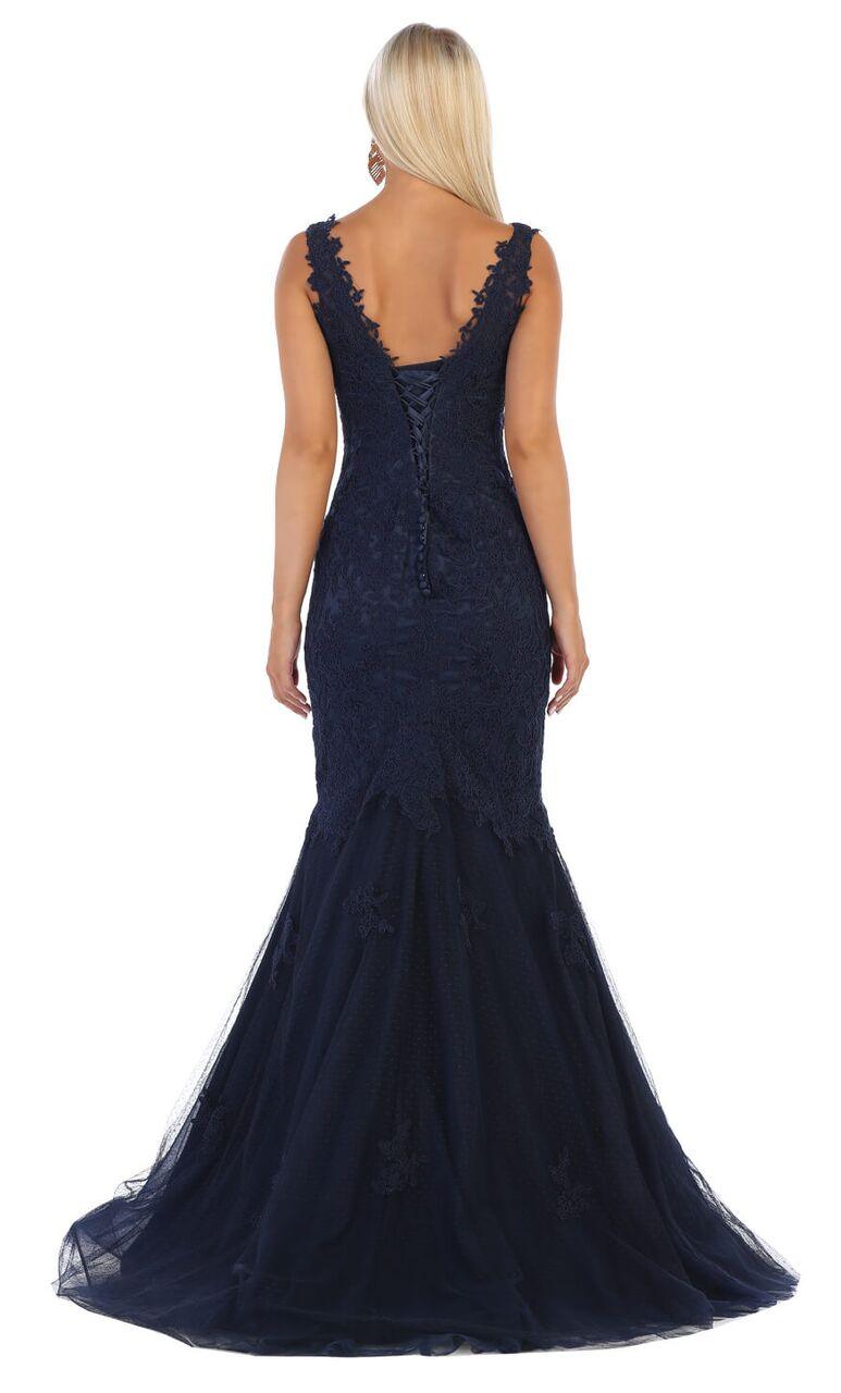 Long Formal Prom Dress Plus Size Evening Gown - The Dress Outlet May Queen