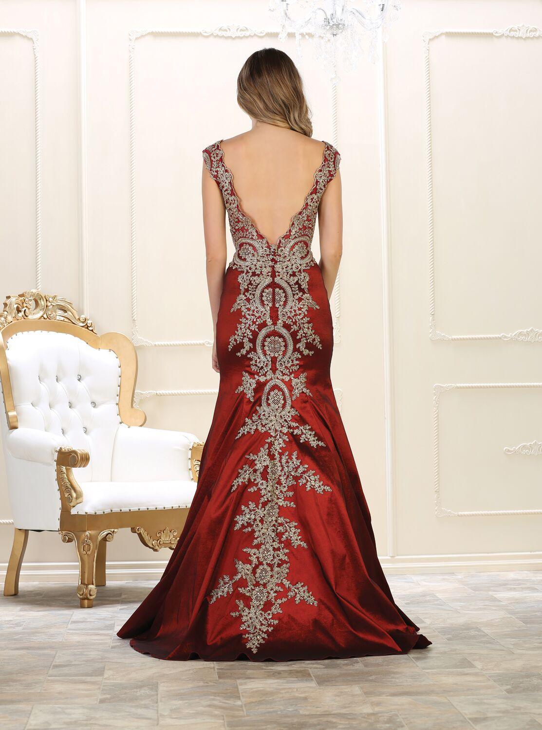 Long Formal Prom Evening Dress - The Dress Outlet May Queen