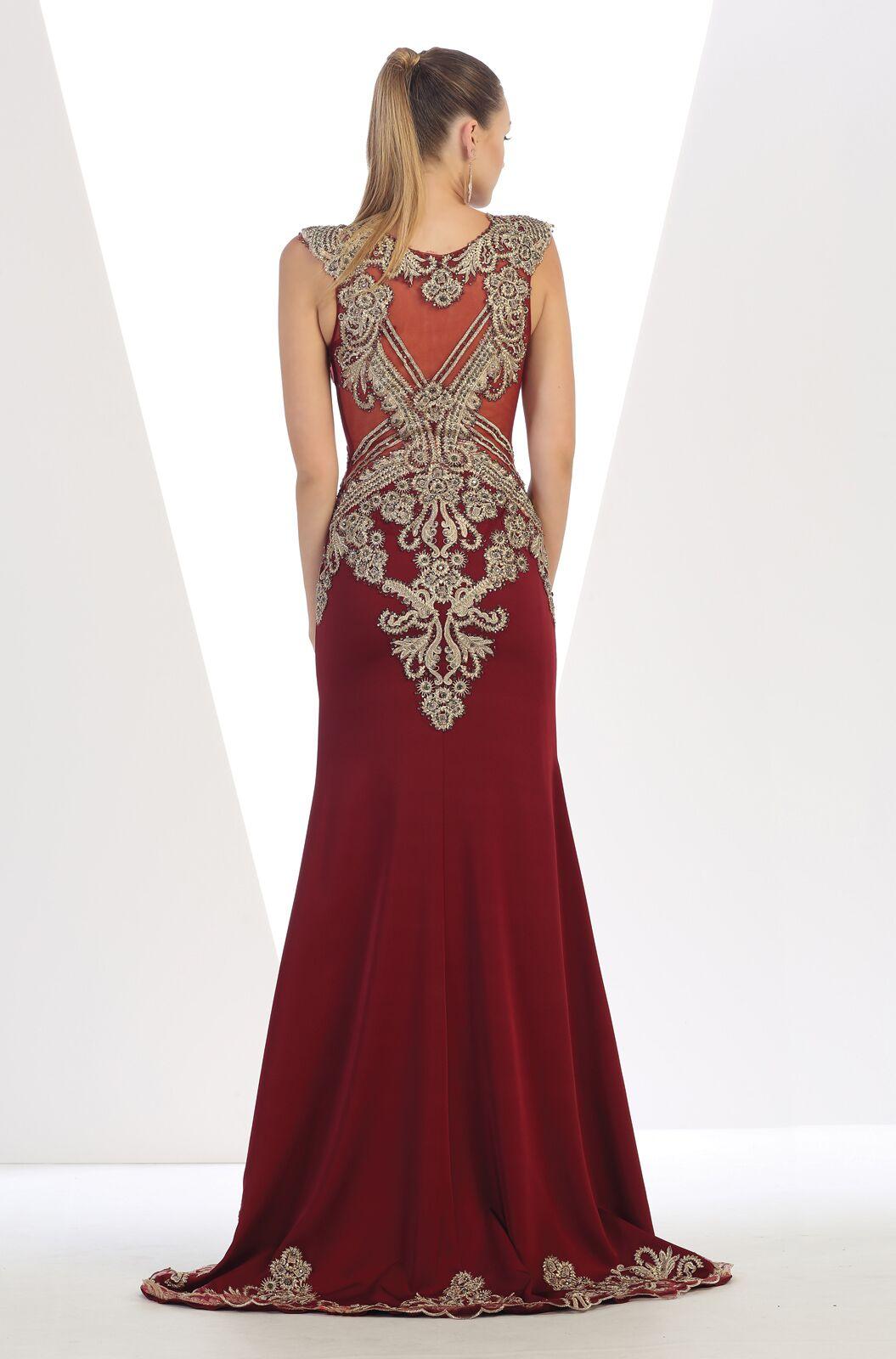 Long Formal Prom Evening Dress - The Dress Outlet May Queen