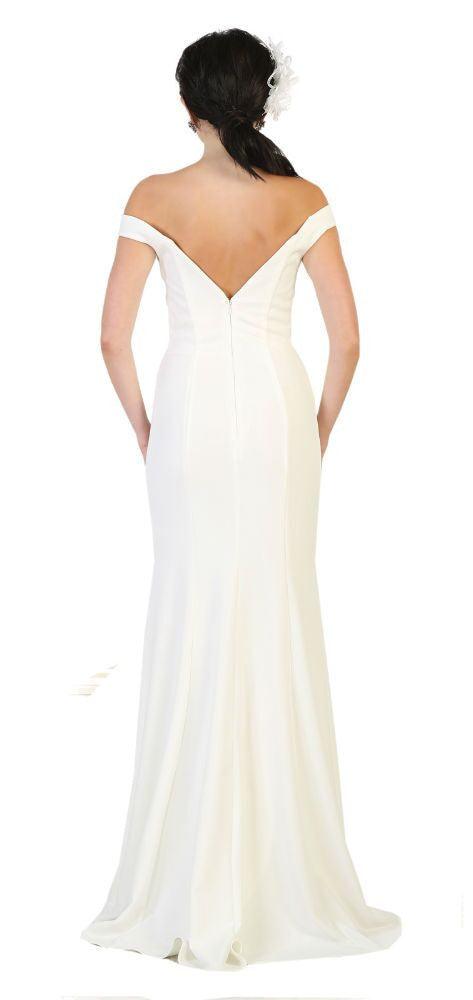 Long Formal Prom Gown Evening Party Bridal Dress - The Dress Outlet May Queen