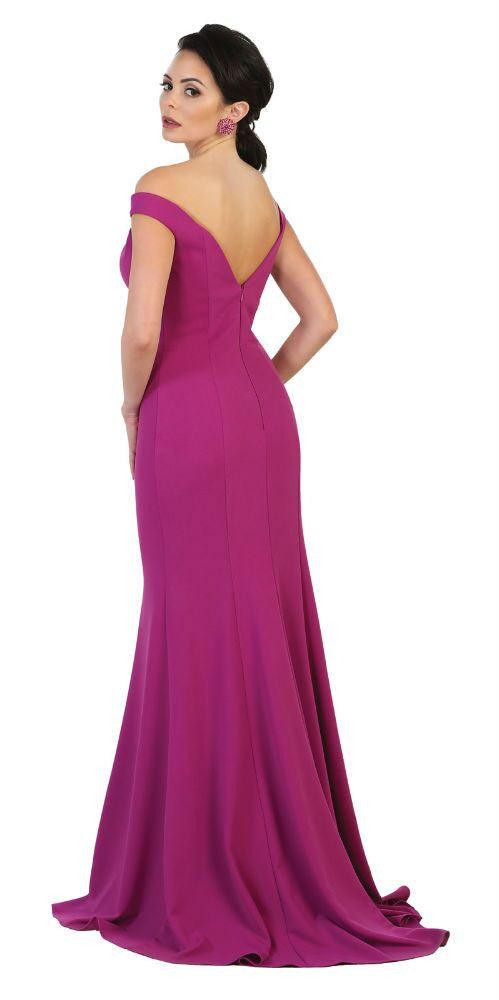 Long Formal Prom Gown Evening Party Bridal Dress - The Dress Outlet May Queen