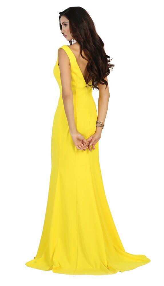 Long Formal Prom Gown Evening Party Bridal Dress - The Dress Outlet May Queen