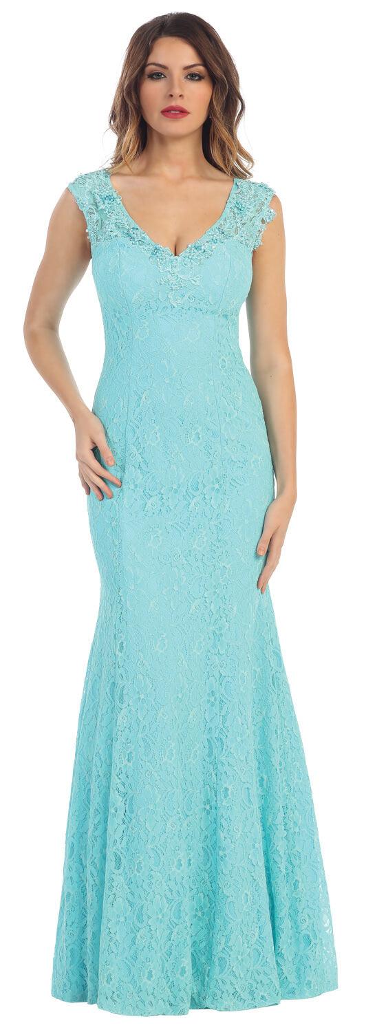 Long Formal Prom Plus Size Dress - The Dress Outlet May Queen