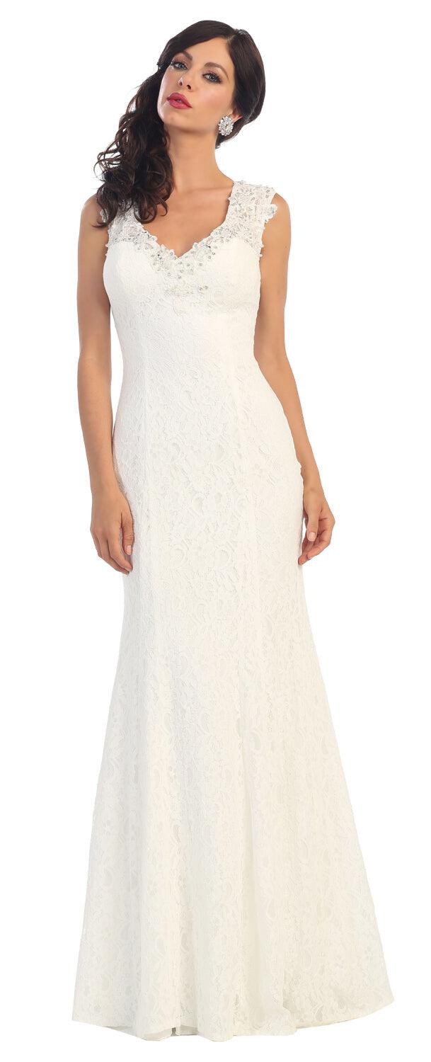 Long Formal Prom Plus Size Dress - The Dress Outlet May Queen