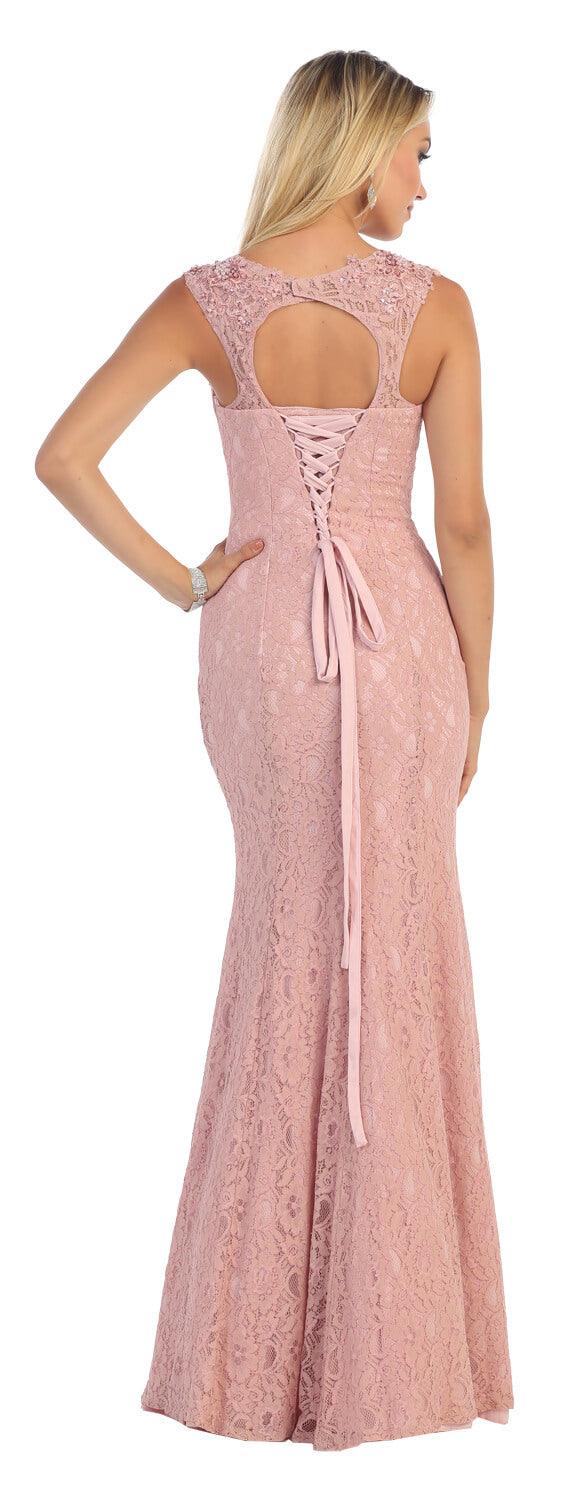Long Formal Prom Plus Size Dress - The Dress Outlet May Queen