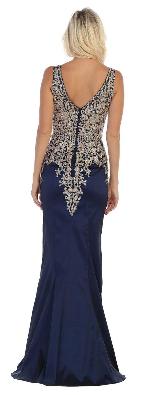 Long Formal Prom Plus Size Mermaid Dress - The Dress Outlet May Queen