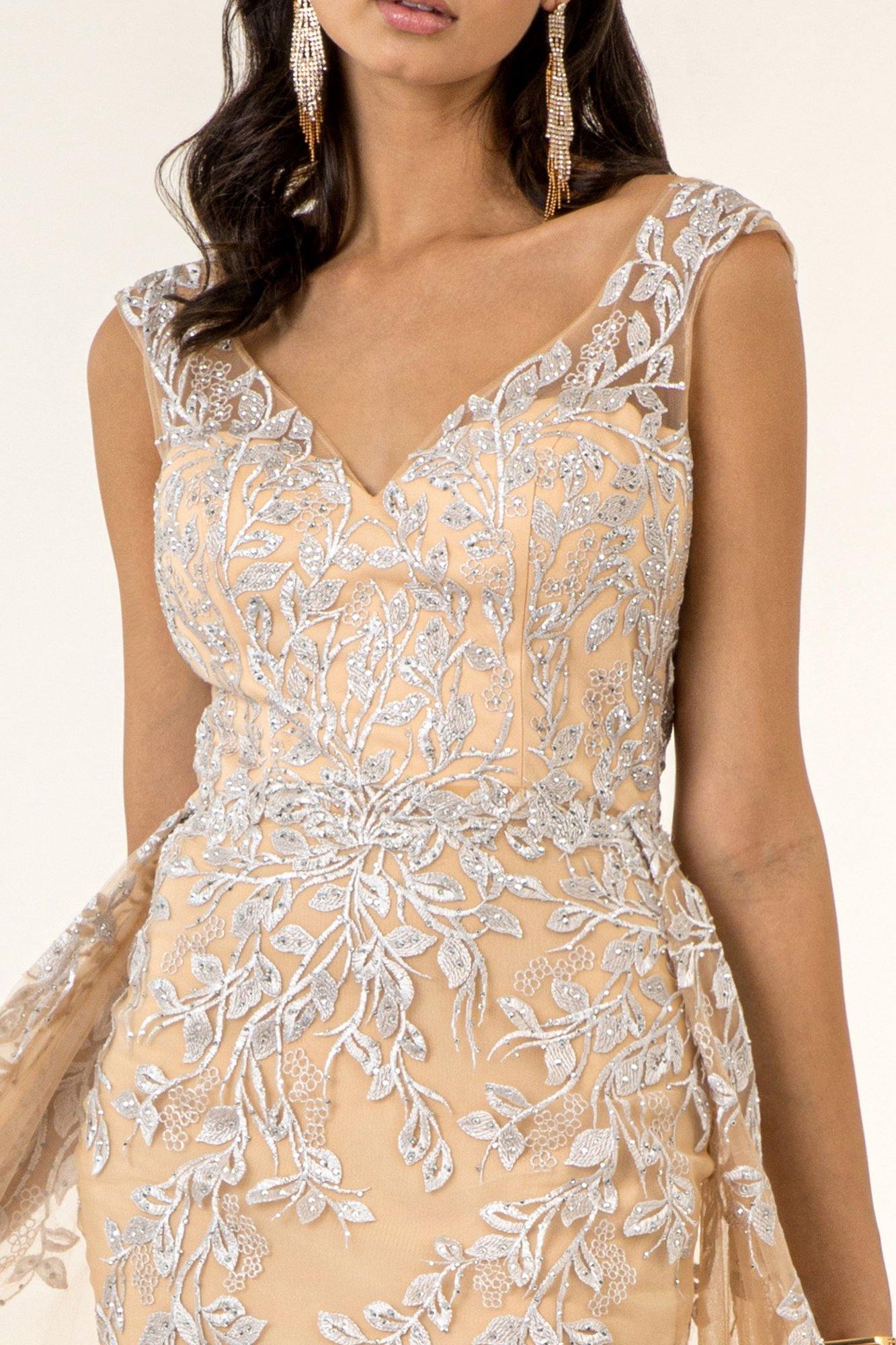 Long Formal Sleeveless A Line Evening Prom Dress - The Dress Outlet