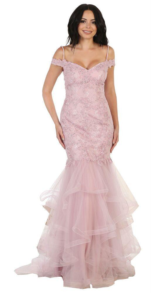 Long Homecoming Prom Dress Formal Wedding Gown Plus Size - The Dress Outlet May Queen