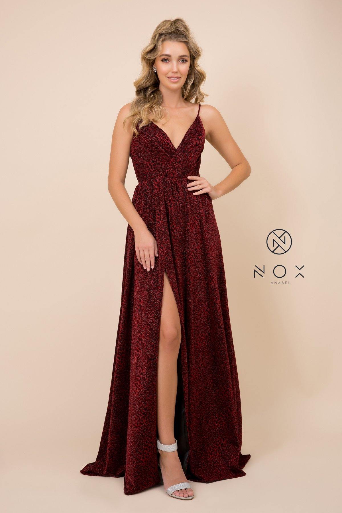 Long Leopard Print Prom Dress Evening Gown