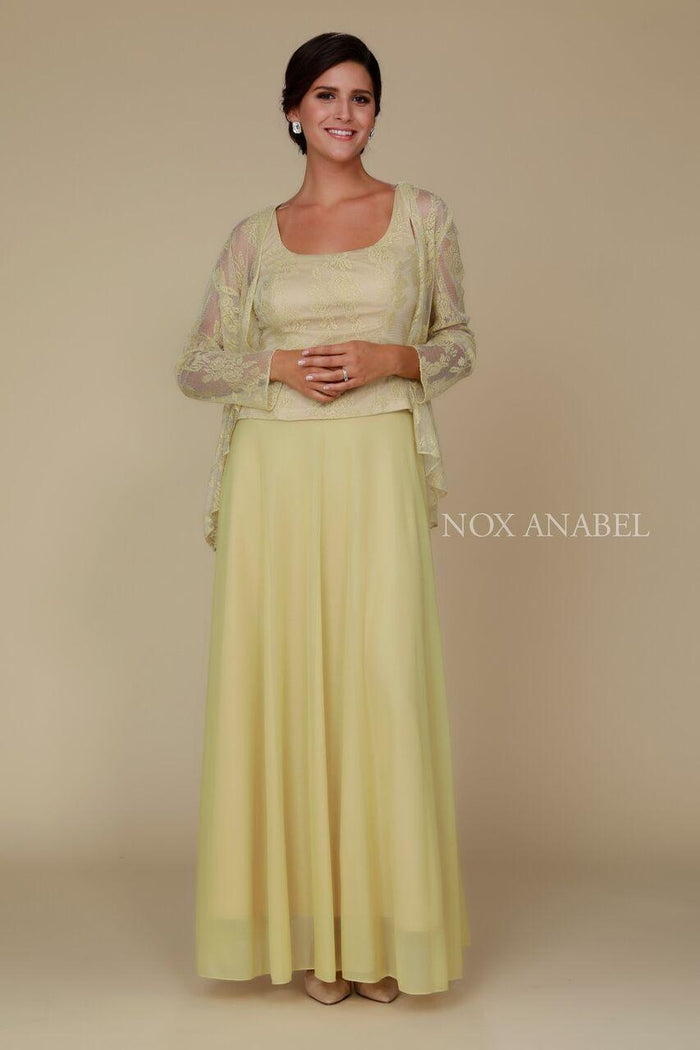Long Mother of the Bride Dress with Jacket - The Dress Outlet Nox Anabel
