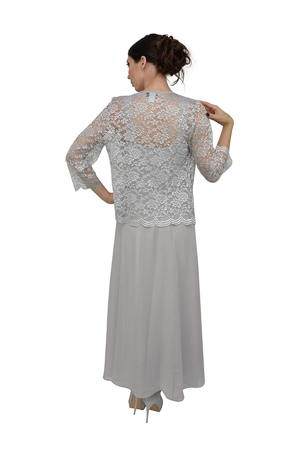 Long Mother of the Bride Formal Plus Size Dress - The Dress Outlet Sally