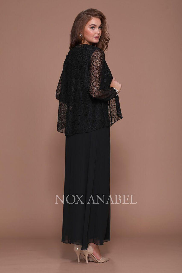 Long Mother of the Bride Formal Dress with Jacket - The Dress Outlet Nox Anabel