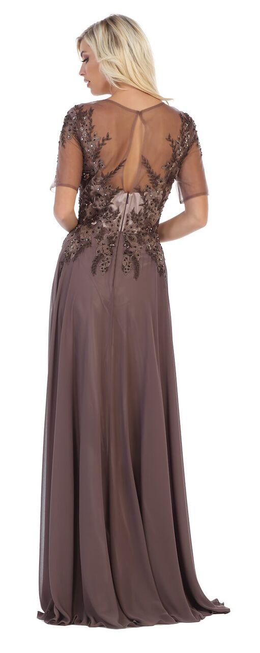 Long Mother of the Bride Formal Plus Size Dress - The Dress Outlet May Queen