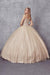 Long Off Shoulder Quinceanera Dress  Ball Gown - The Dress Outlet