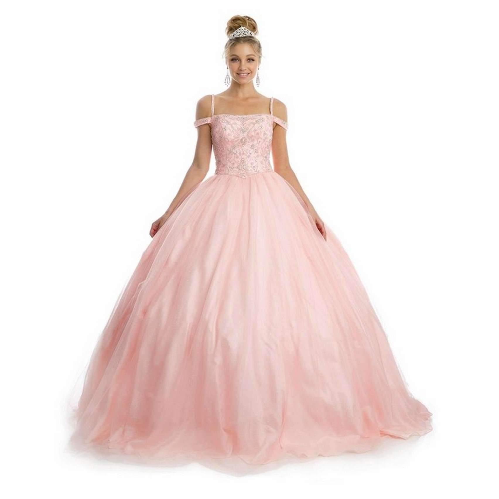 Long Off Shoulder Quinceanera Dress Ball Gown - The Dress Outlet Juliet