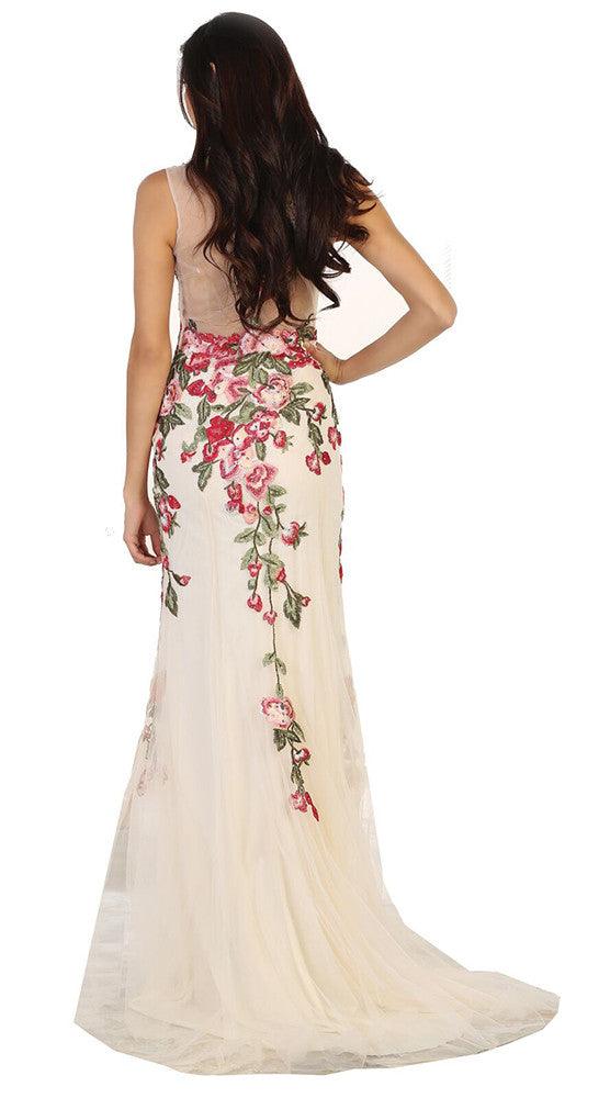 Long Plus Size Dress Formal Evening Party Prom Gown - The Dress Outlet May Queen