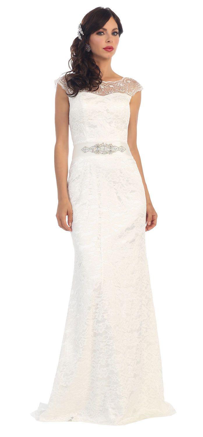Long Plus Size Dress Formal Prom Dress Groom - The Dress Outlet May Queen