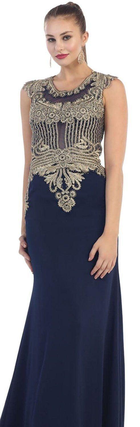 Long Plus Size Dresses Formal Prom Gown - The Dress Outlet May Queen