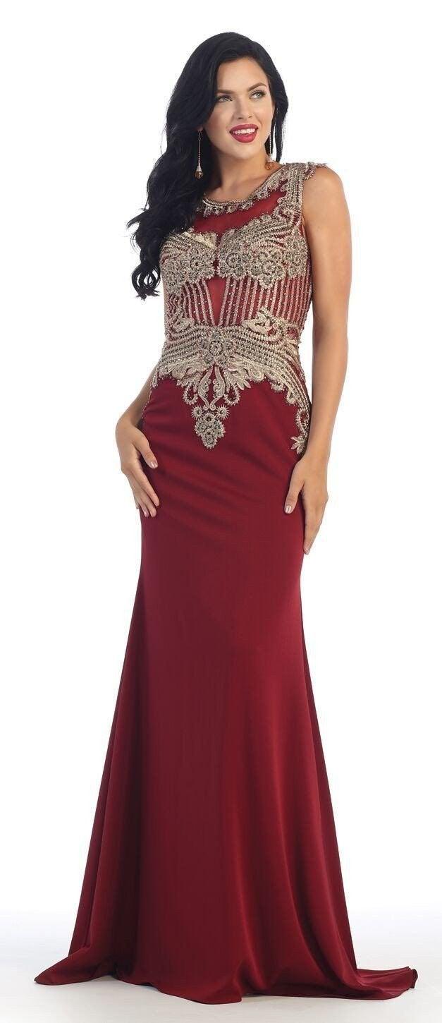 Long Plus Size Dresses Formal Prom Gown - The Dress Outlet May Queen