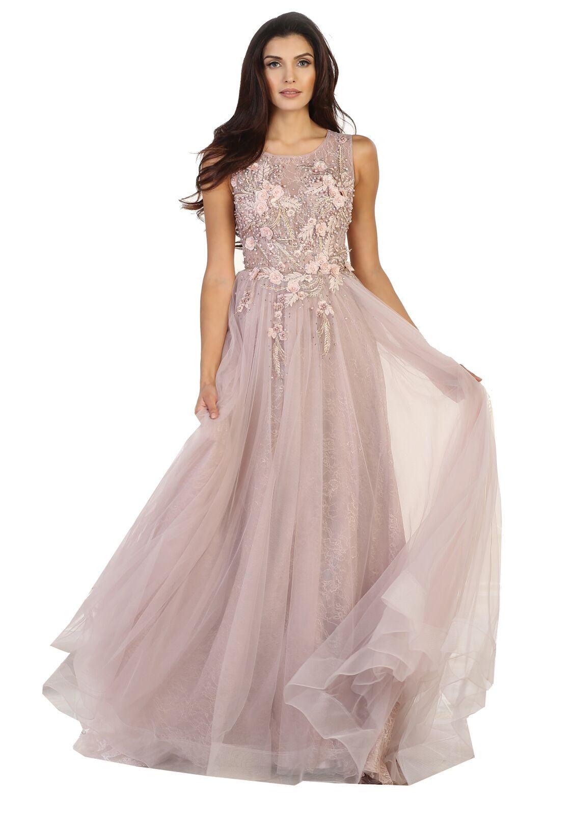 Long Plus Size Formal Dress Prom Evening Party Gown - The Dress Outlet May Queen