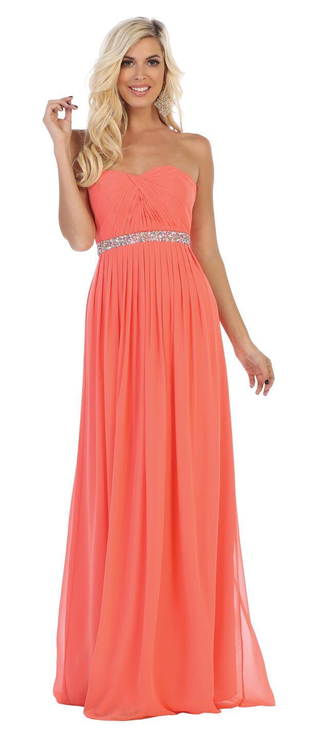 Long Plus Size Formal Evening Dress Prom - The Dress Outlet May Queen