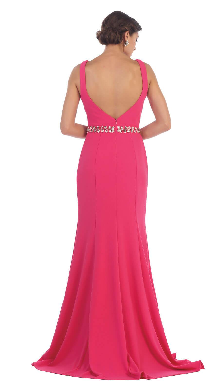 Long Plus Size Formal Evening Prom Dress - The Dress Outlet May Queen