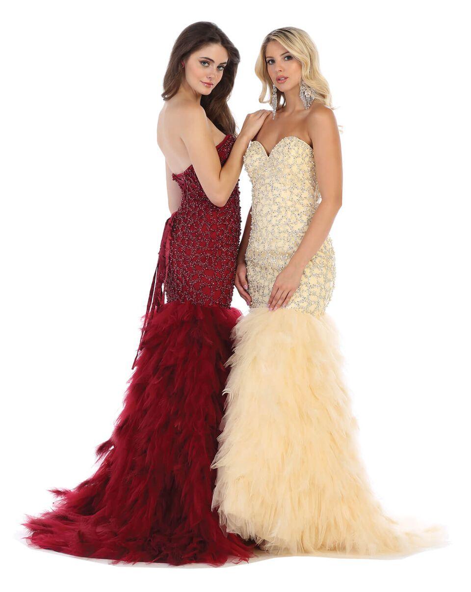Long Plus Size Formal Prom Dress Evening Gown - The Dress Outlet May Queen
