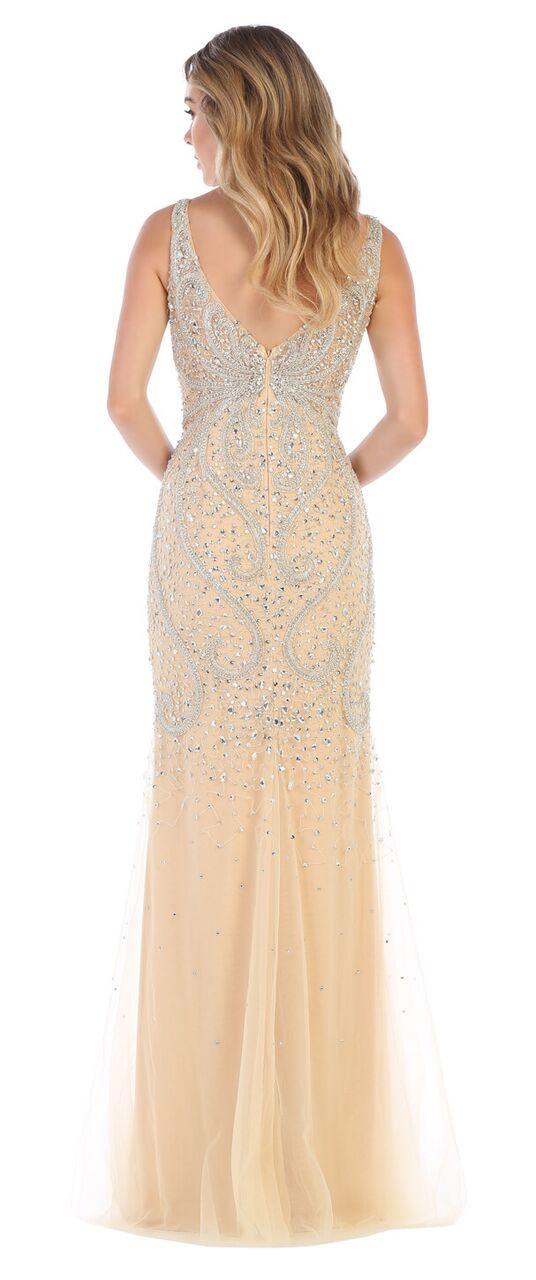 Long Plus Size Formal Prom Dress Evening Gown - The Dress Outlet May Queen