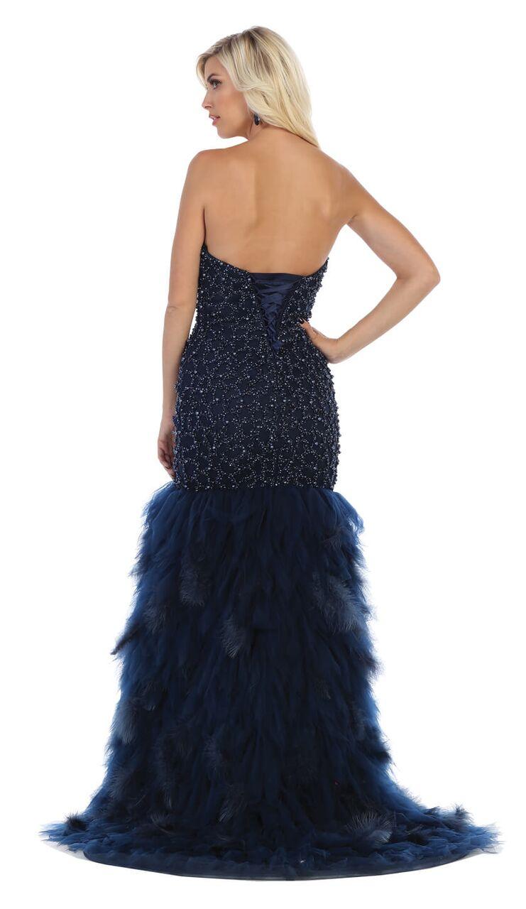 Long Plus Size Formal Prom Dress Evening Gown - The Dress Outlet May Queen