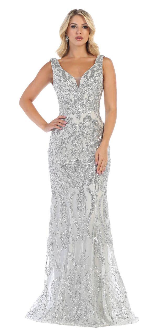 Long Plus Size Prom Dress Formal Evening Gown - The Dress Outlet May Queen