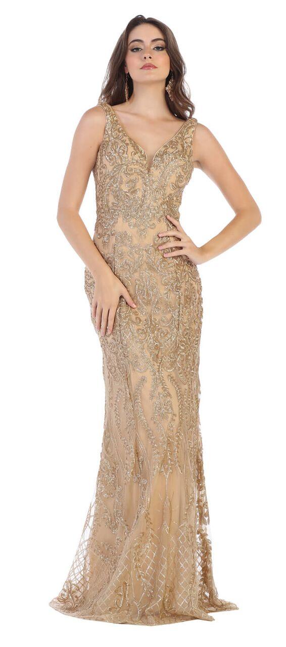 Long Plus Size Prom Dress Formal Evening Gown - The Dress Outlet May Queen