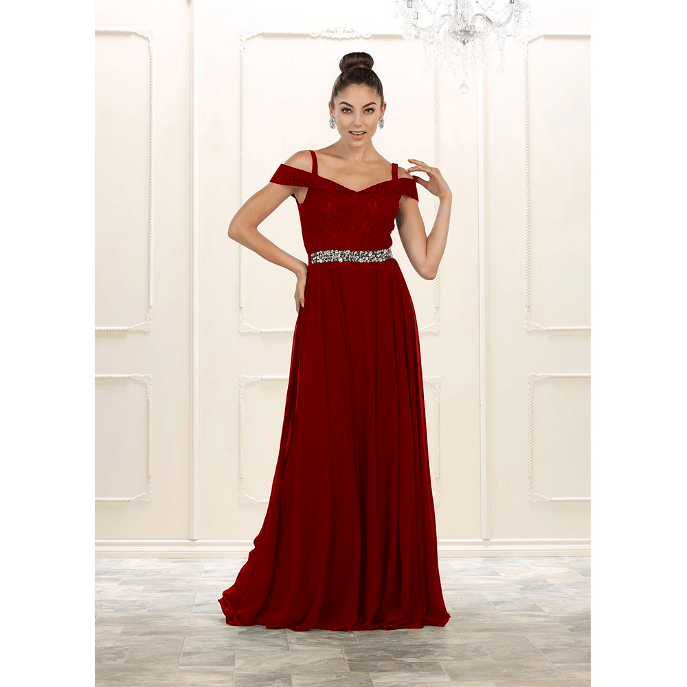 Long Plus Size Prom Dress Formal Gown - The Dress Outlet May Queen