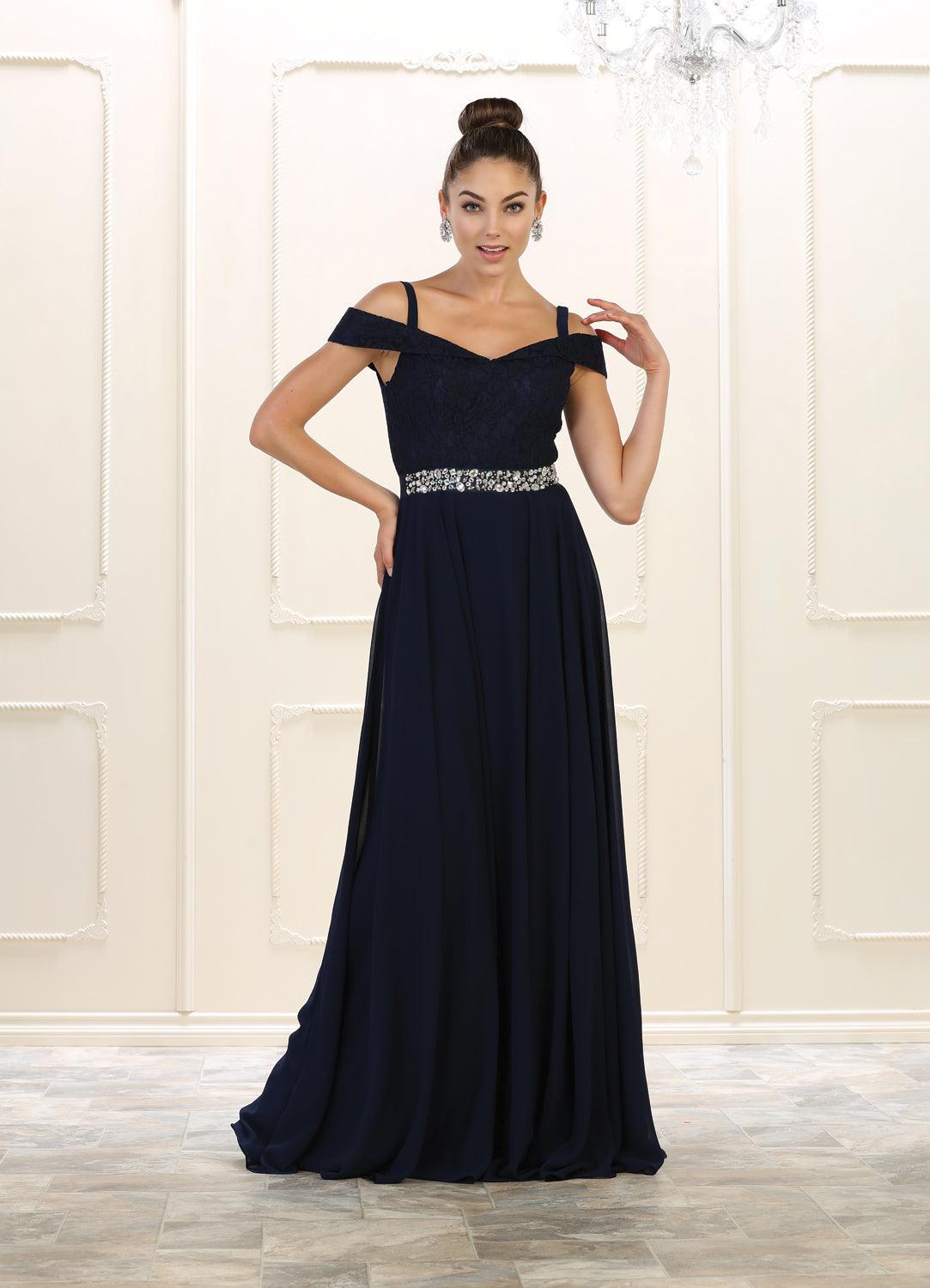 Long Plus Size Prom Dress Formal Gown - The Dress Outlet May Queen