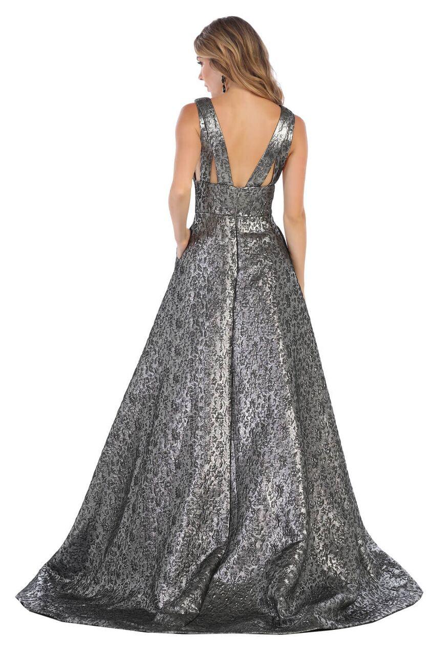 Long Prom Ball Gown with Pockets - The Dress Outlet May Queen