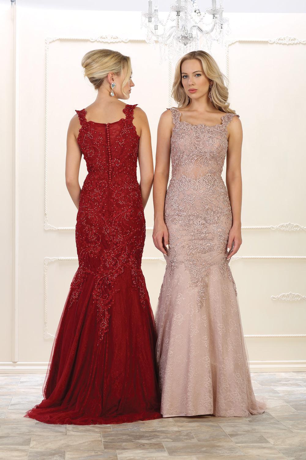 Long Prom Dress Evening Gown Plus Size Formal - The Dress Outlet May Queen