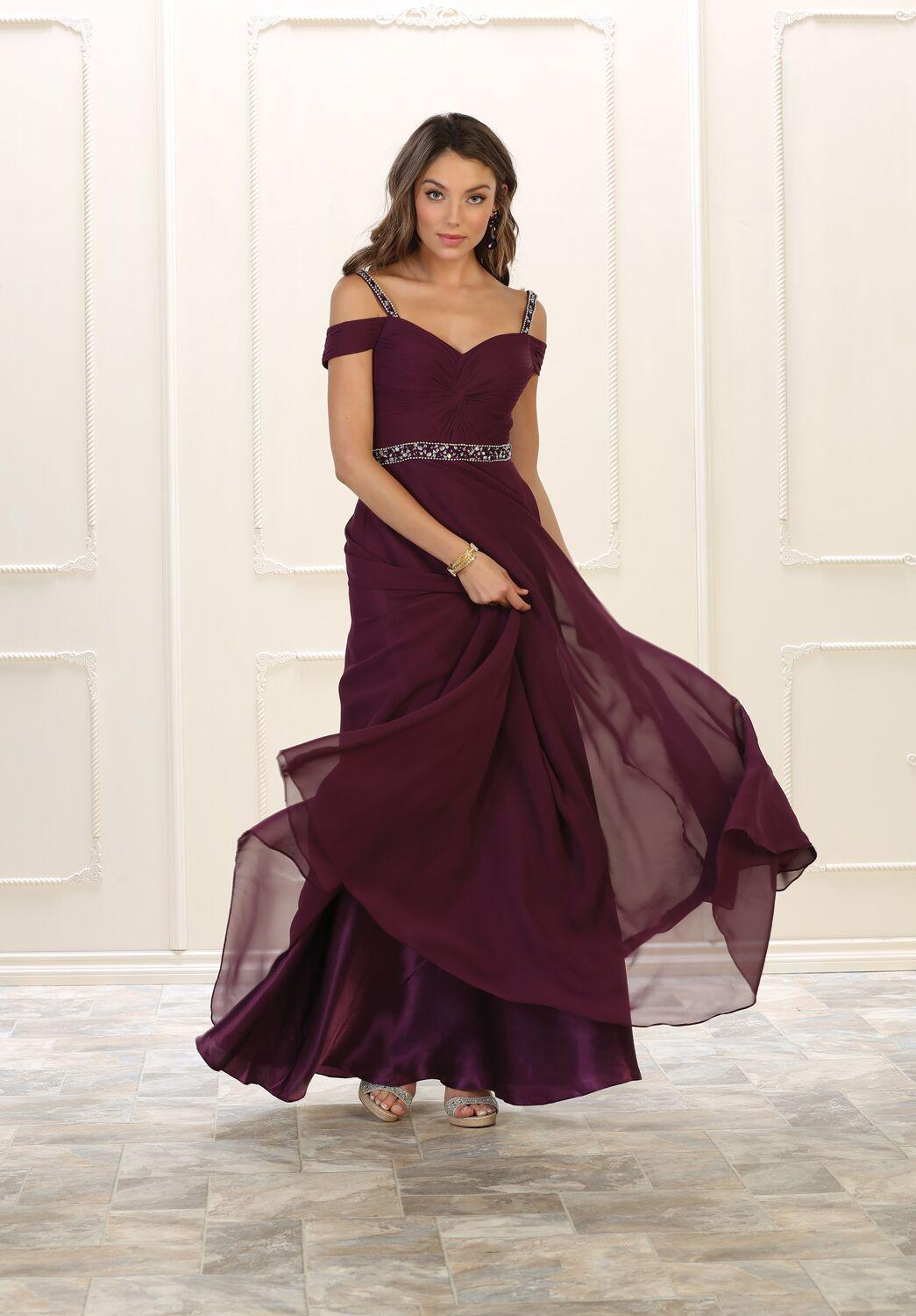 Long Prom Dress Evening Party Gown - The Dress Outlet May Queen