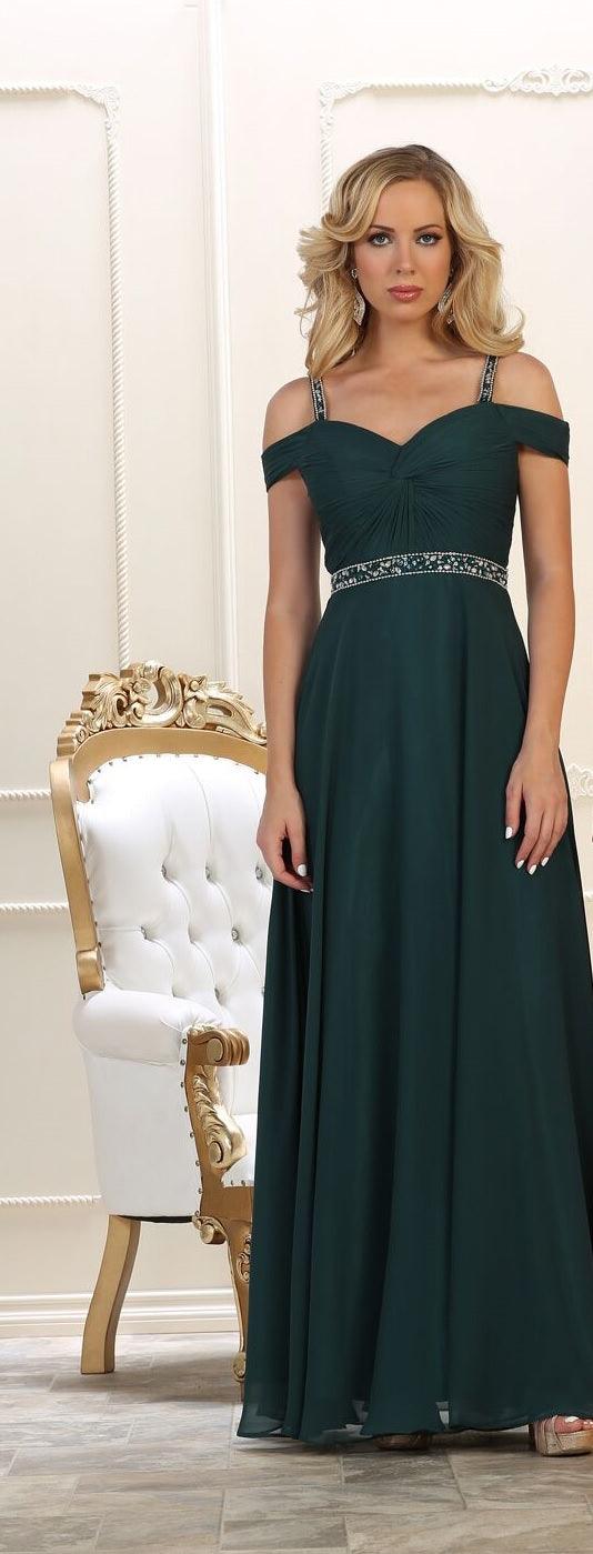 Long Prom Dress Evening Party Gown - The Dress Outlet May Queen